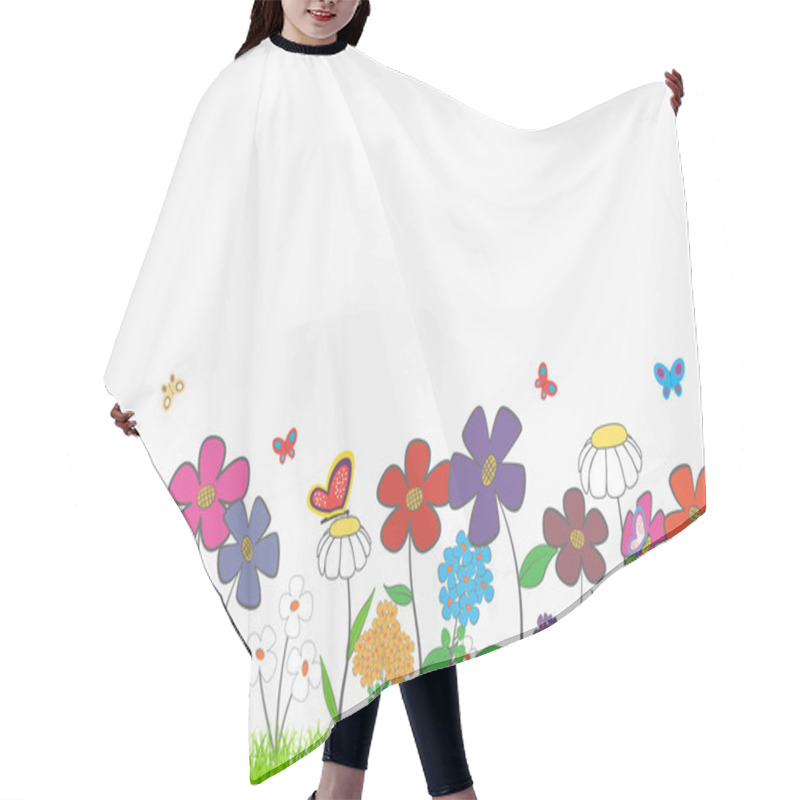 Personality  Flower Glade Hair Cutting Cape