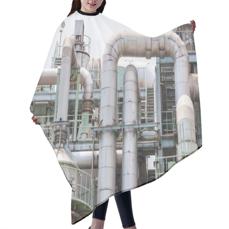 Personality  Industrial View At Oil Refinery Plant Hair Cutting Cape