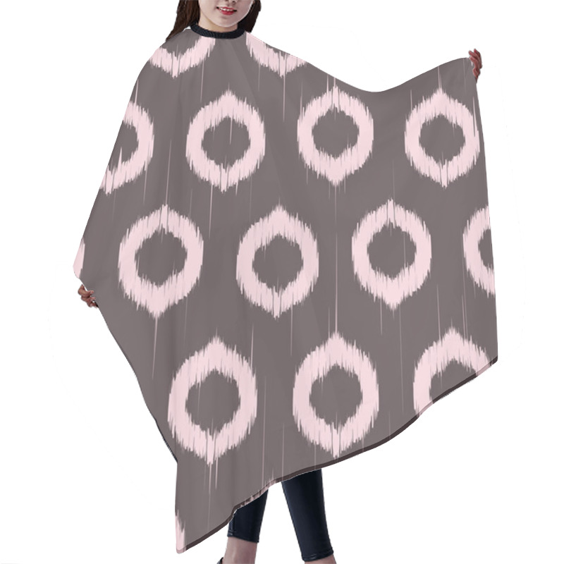 Personality  Vector Seamless Ikat Pattern Hair Cutting Cape