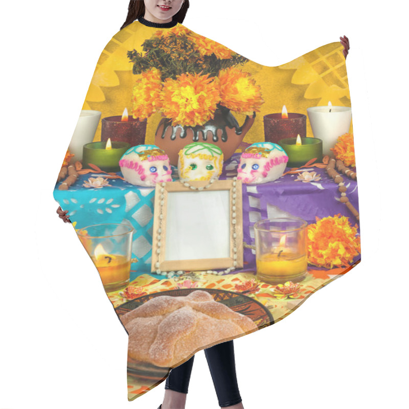 Personality  Mexican Day Of The Dead Altar (Dia De Muertos) Hair Cutting Cape