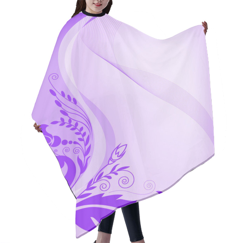 Personality  Abstract Purple Background Hair Cutting Cape