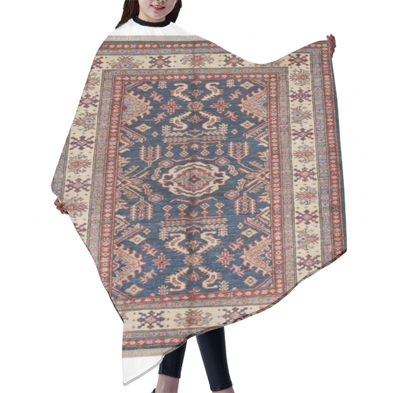 Personality  Handwoven Afghan Rug Separated From The Background Hair Cutting Cape