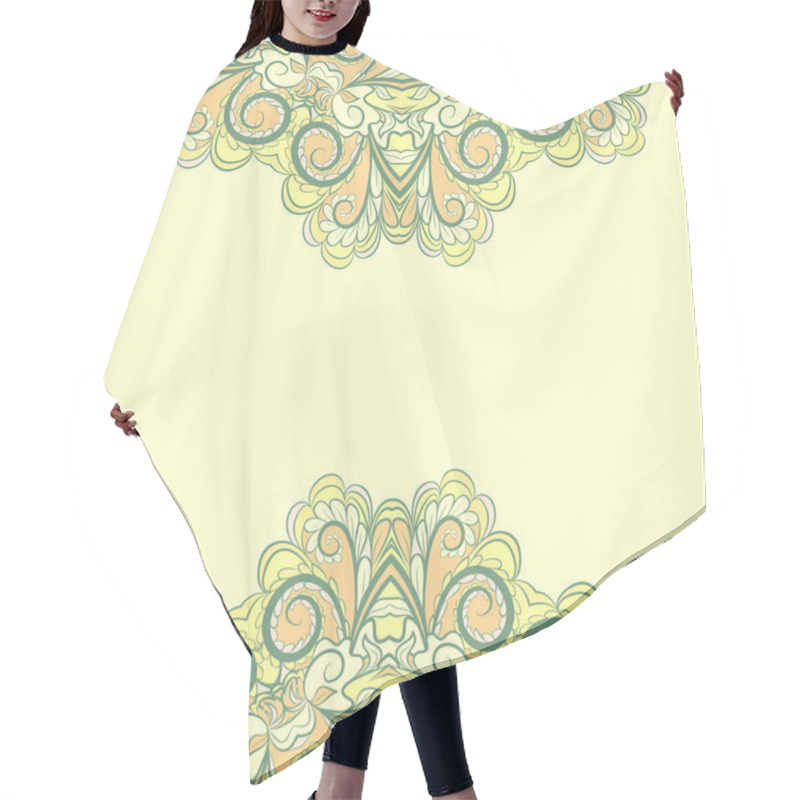 Personality  Abstract Green Borders Hair Cutting Cape