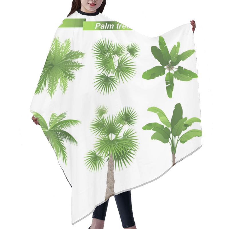 Personality  Palm Trees Hair Cutting Cape