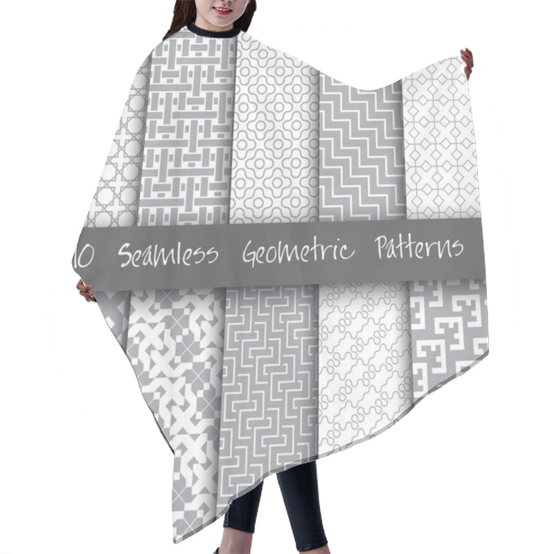 Personality  Grunge Seamless Geometric Patterns Hair Cutting Cape