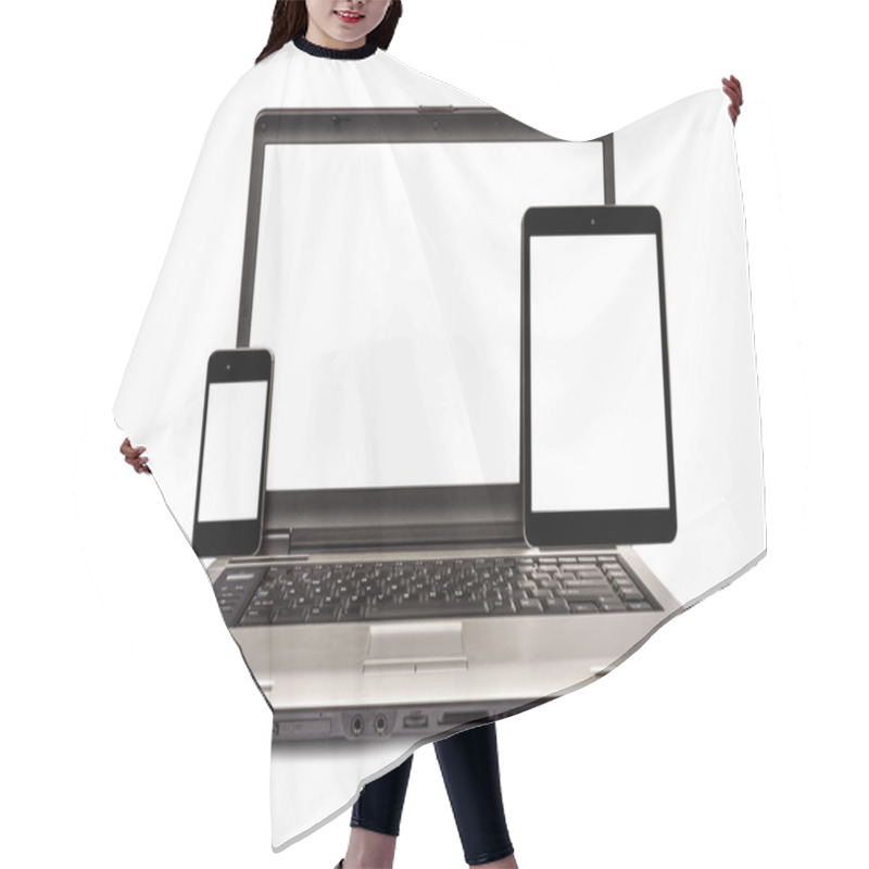 Personality  Mobile Phone, Laptop And Digital Tablet Hair Cutting Cape