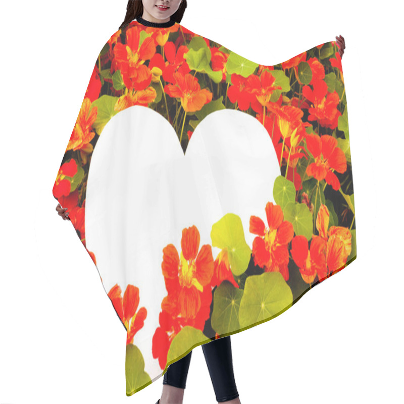 Personality  Flower Greetings From Heart Hair Cutting Cape