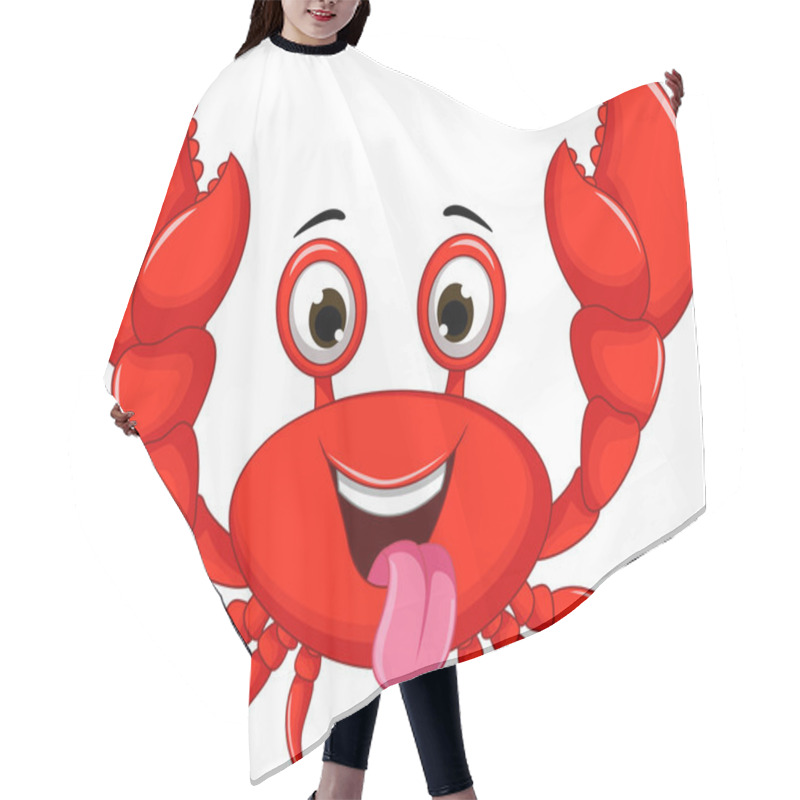 Personality  Funny Cartoon Crab Hair Cutting Cape