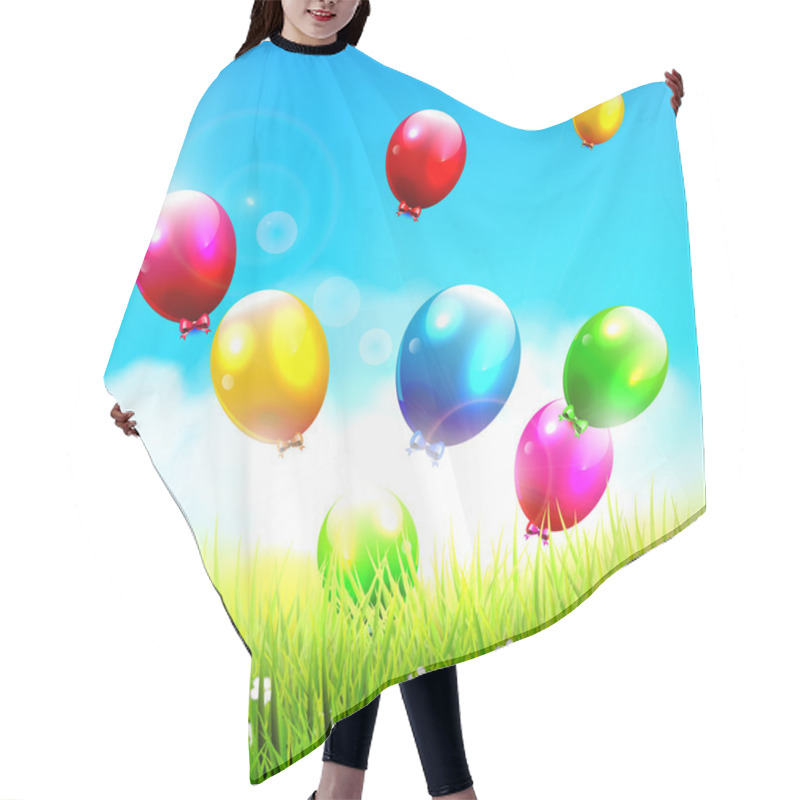 Personality  Balloons Hair Cutting Cape