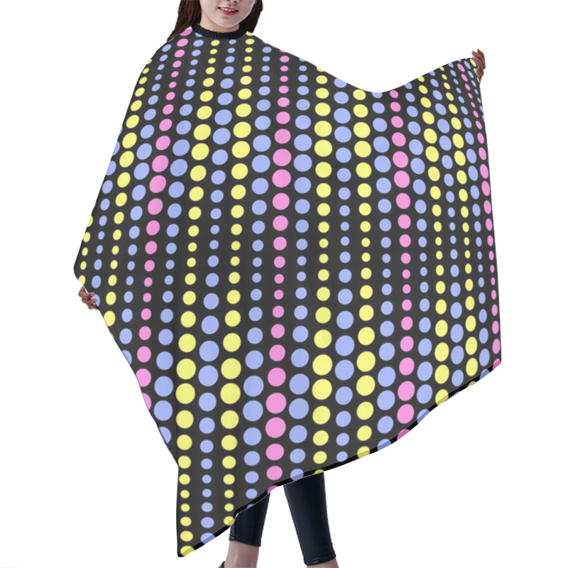 Personality  Dotted Background Hair Cutting Cape