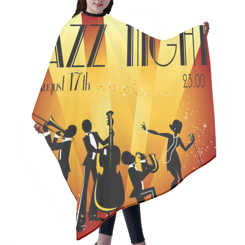 Personality  Jazz Band Hair Cutting Cape