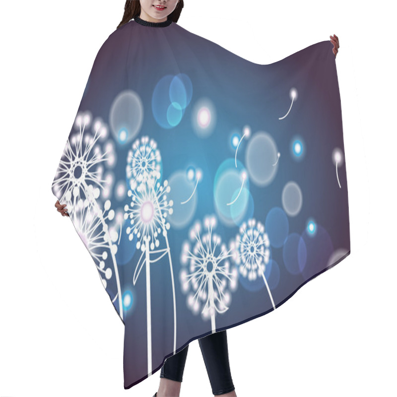 Personality  White Twig With Flowers Hair Cutting Cape