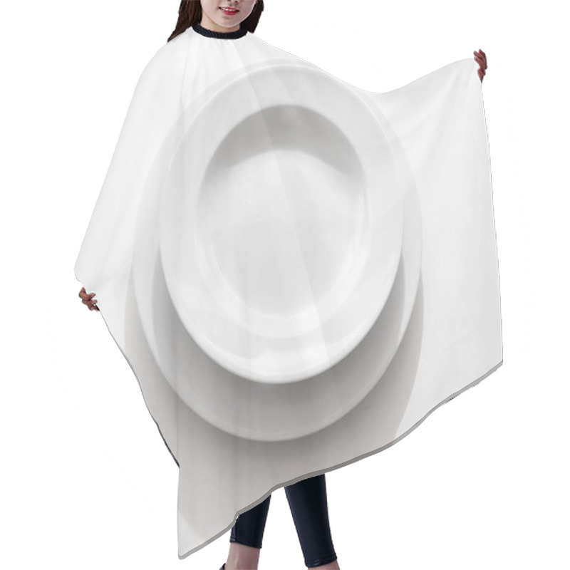 Personality  Clean Dishes, Closeup Shot Hair Cutting Cape