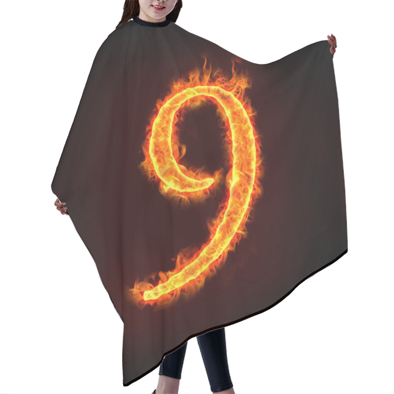 Personality  Fire Numbers, 9 Hair Cutting Cape