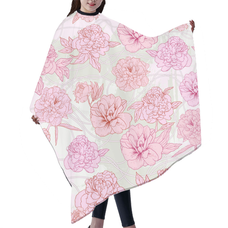 Personality  Floral Pattern Hair Cutting Cape