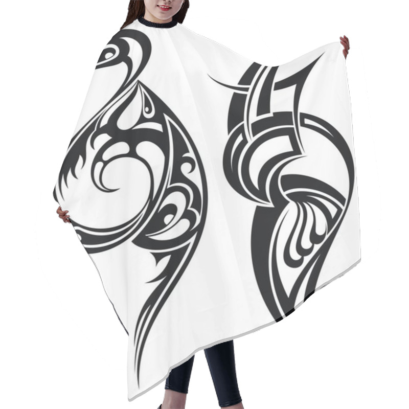 Personality  Tattoo Design Hair Cutting Cape