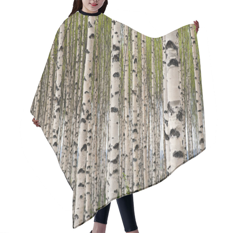 Personality  Birch Trees Hair Cutting Cape