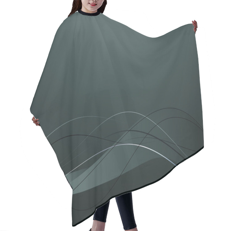 Personality  Background With Abstract Smooth Lines Hair Cutting Cape