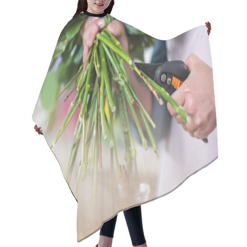 Personality  Florist Cutting Flowers Hair Cutting Cape