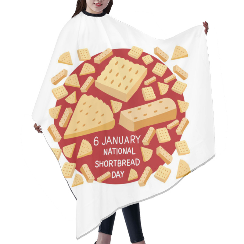 Personality  National Walkers Shortbread Day  Hair Cutting Cape