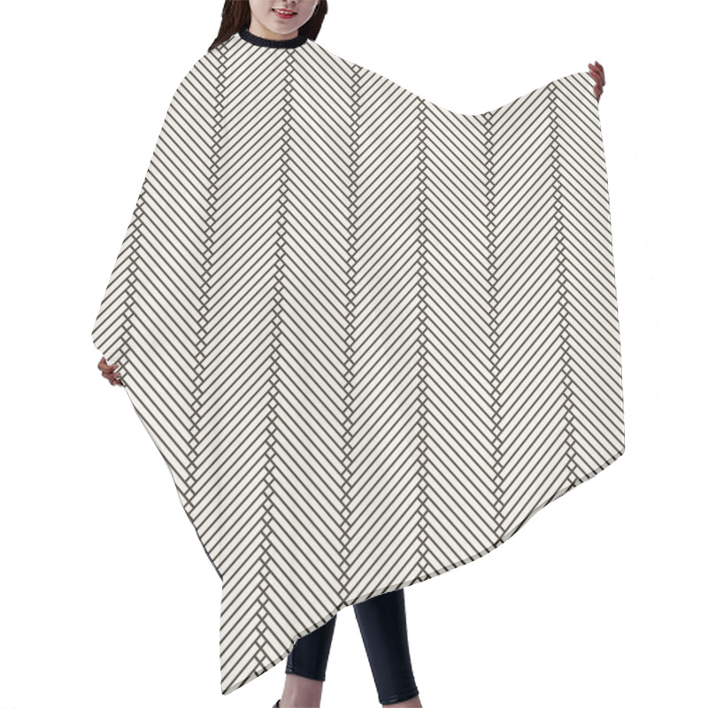 Personality  Modern Stylish Texture With Thin Lines Hair Cutting Cape