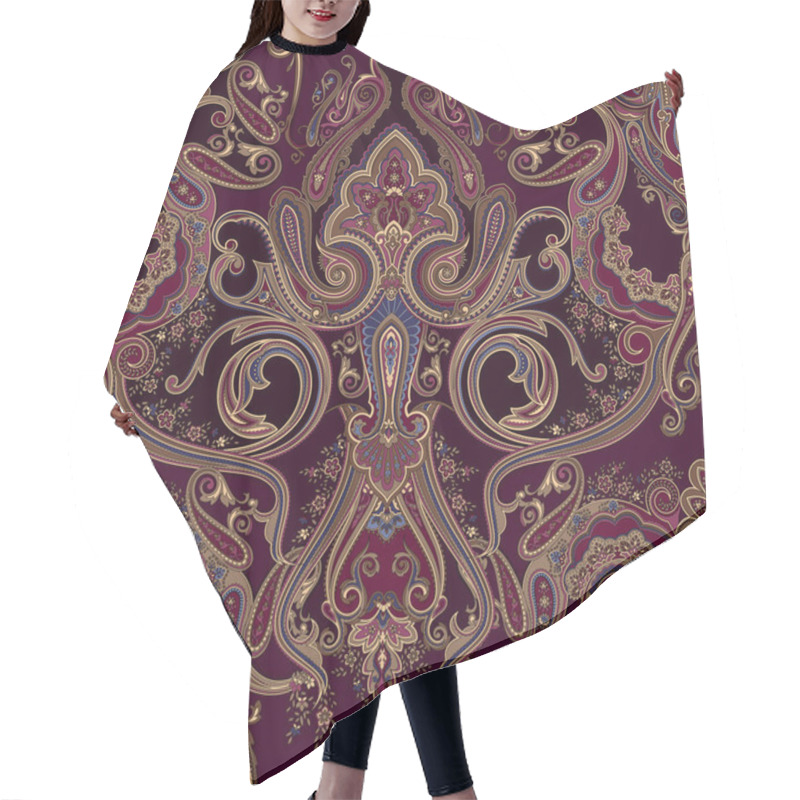 Personality  Seamless Traditional Paisley Pattern For Textile Design And Fabrics. Classic Paisley Background Hair Cutting Cape