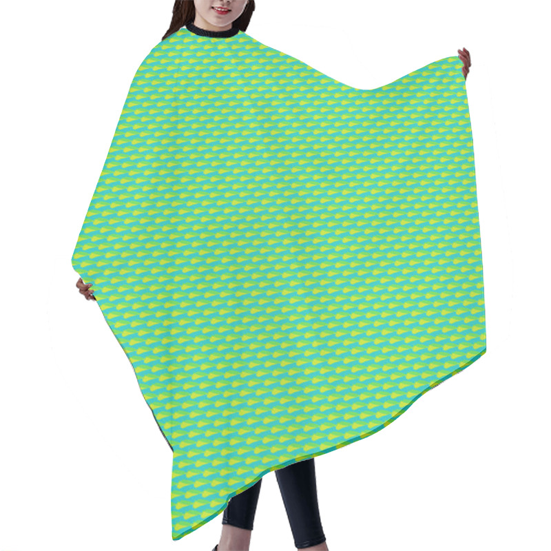 Personality  Small Ditsy Pattern With Oval Dots Hair Cutting Cape