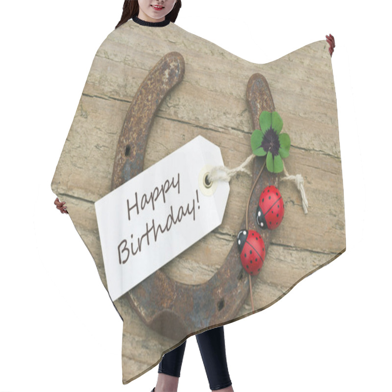 Personality  Birthday Card Hair Cutting Cape