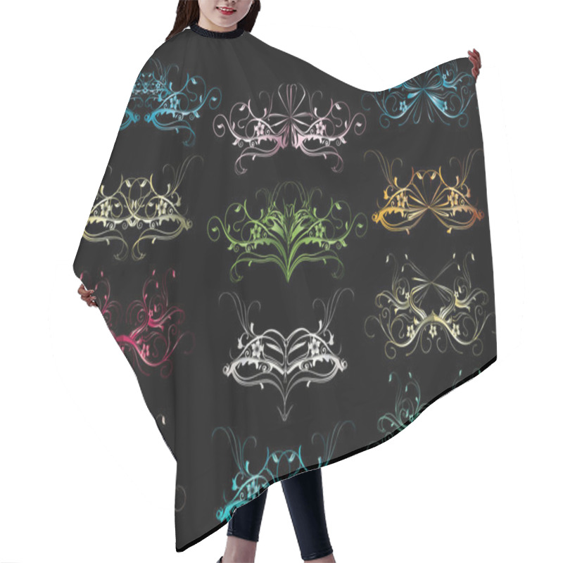 Personality  Floral Background Hair Cutting Cape