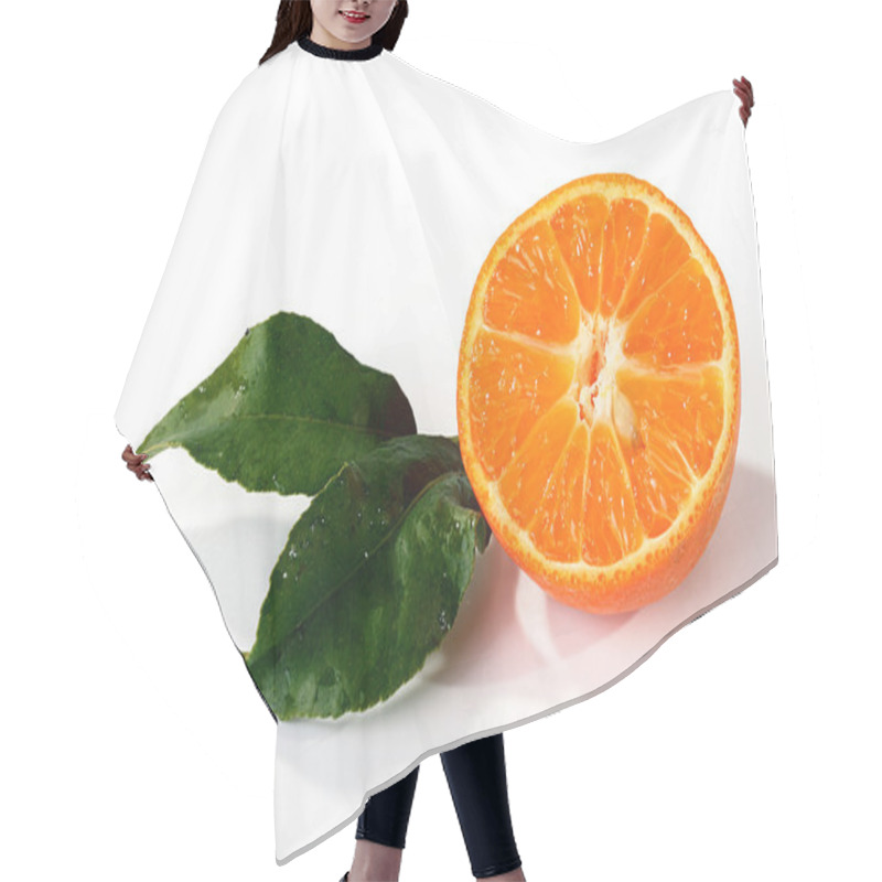 Personality  Half Of Tangerine Hair Cutting Cape