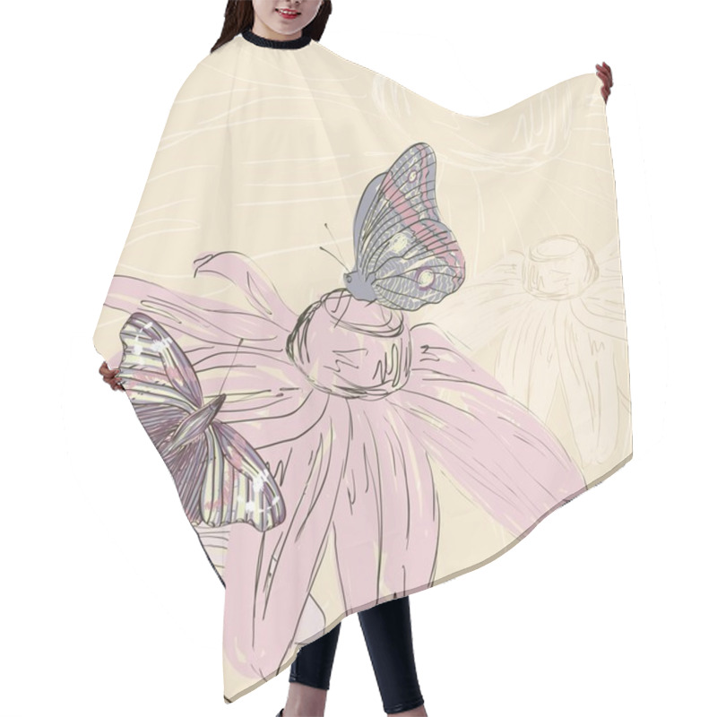 Personality  Butterfly Hair Cutting Cape