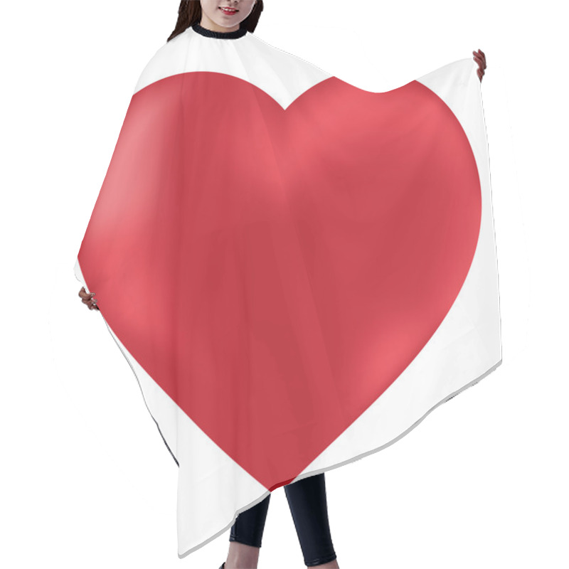 Personality  Heart Isolated Object Vector Hair Cutting Cape