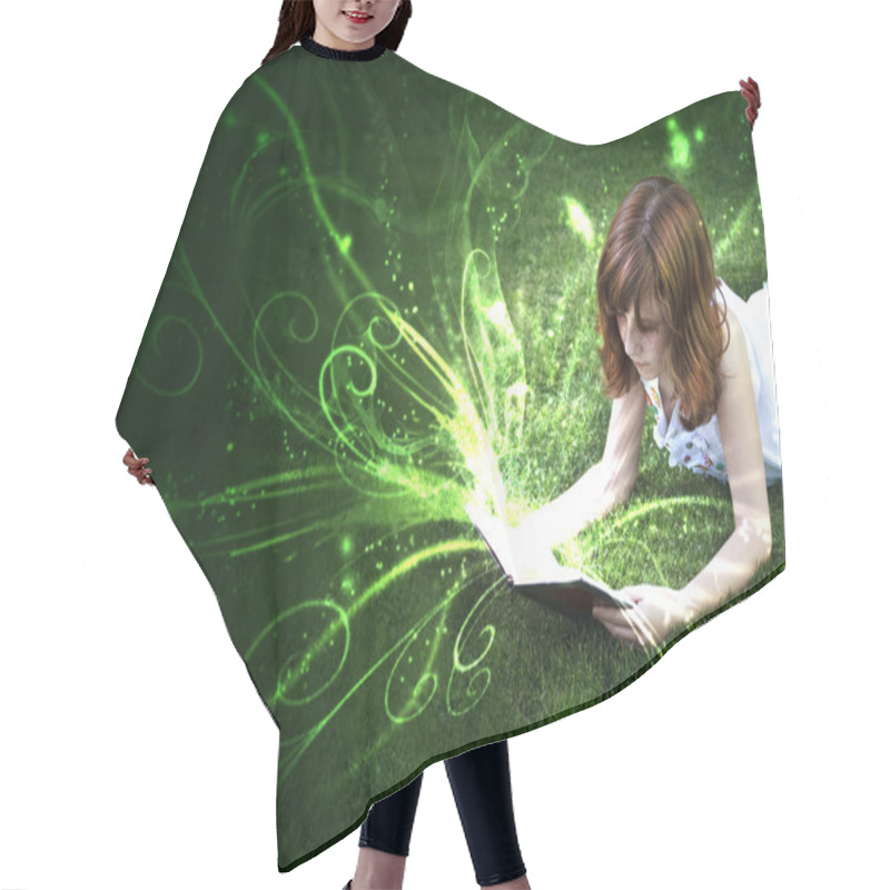 Personality  The Pleasure Of Reading, A World Of Fantasy And Imagination. Hair Cutting Cape