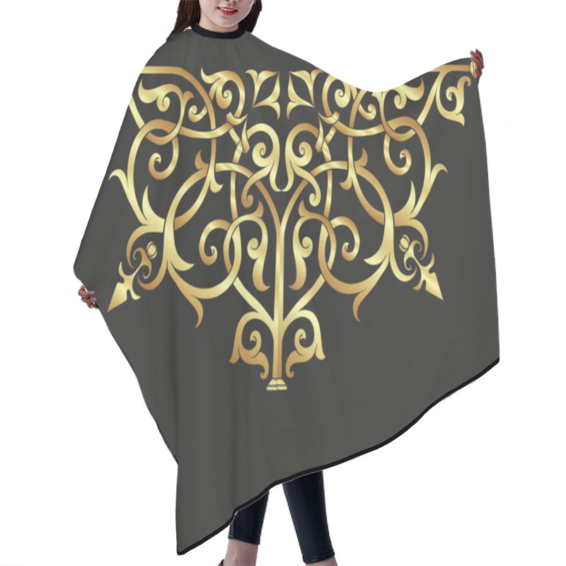 Personality  Byzantine Traditional Historical Floral Motifs, Pattern Hair Cutting Cape