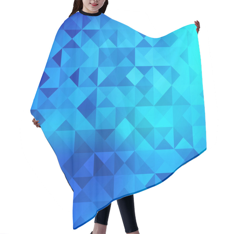 Personality  Retro Triangle Background Hair Cutting Cape