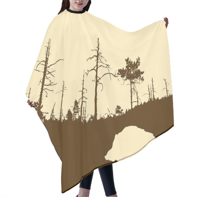 Personality  Wild Boar Hair Cutting Cape