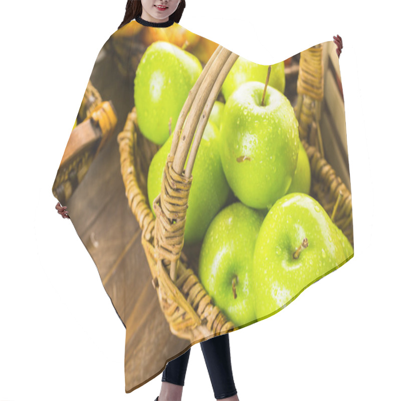 Personality  Variety Of Organic Apples Hair Cutting Cape