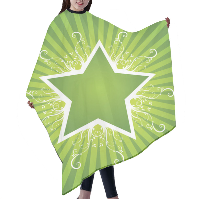 Personality  Summer Star Design Hair Cutting Cape