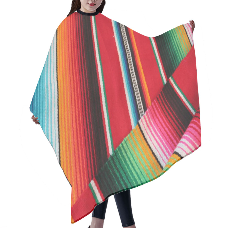 Personality  Mexico Mexican Cinco De Mayo Rug Poncho Fiesta Background With Stripes  Hair Cutting Cape