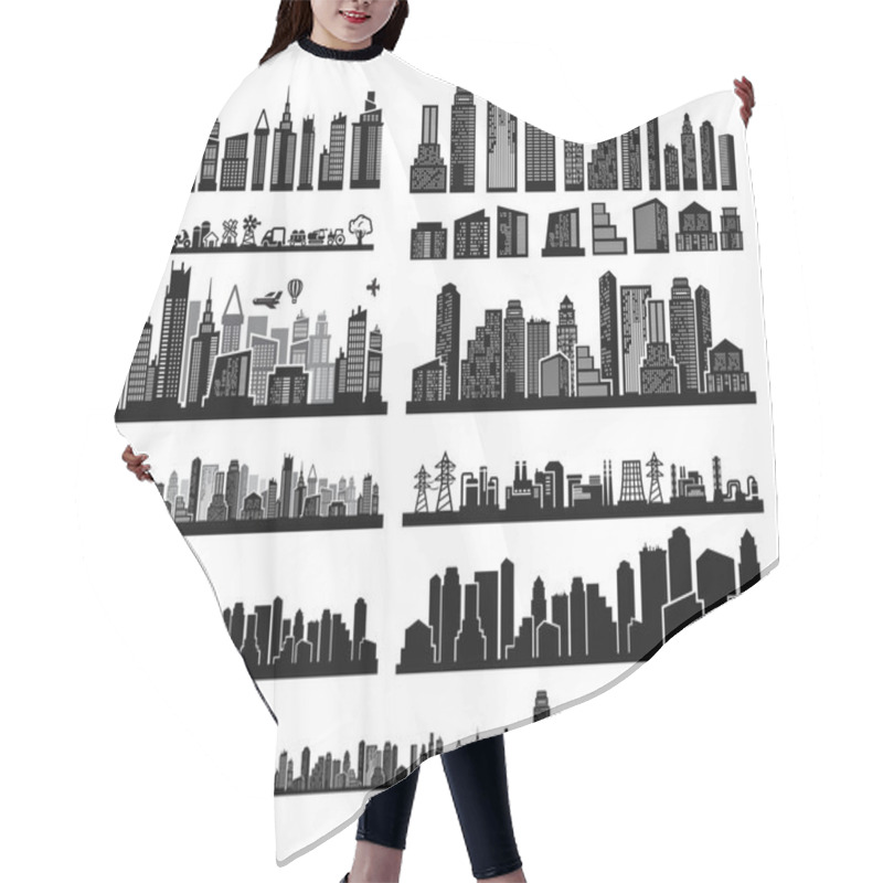 Personality  City Icons Hair Cutting Cape