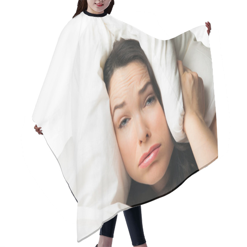 Personality  Tired Sleepy Woman Hair Cutting Cape