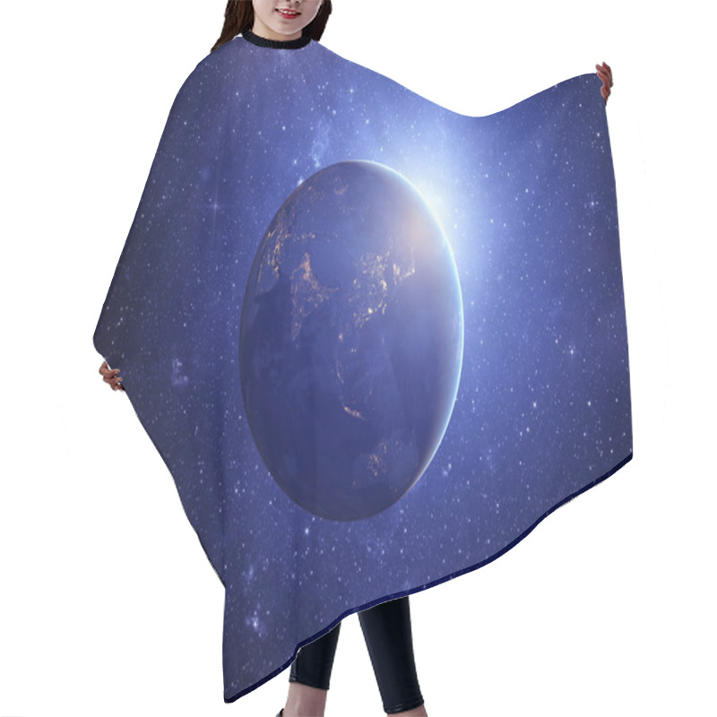 Personality  Image Of Stars And A Planet In The Galaxy Hair Cutting Cape