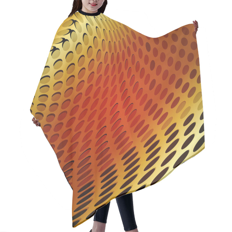 Personality  Gold Design Abstract Vector Hair Cutting Cape