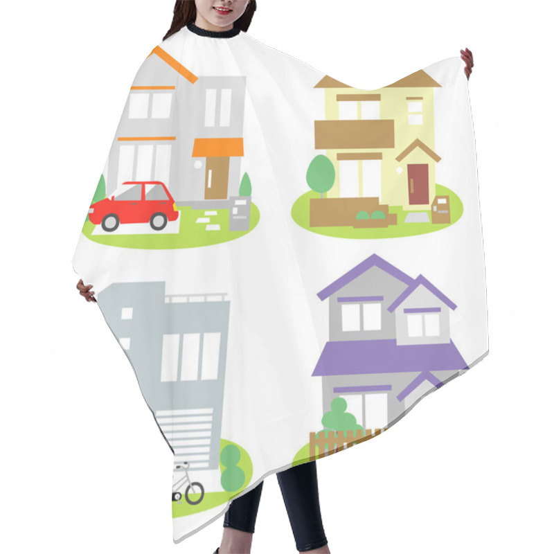 Personality  Houses Hair Cutting Cape