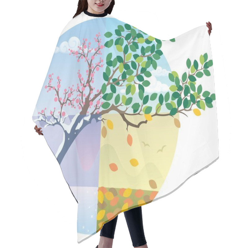 Personality  Seasons Cycle Hair Cutting Cape