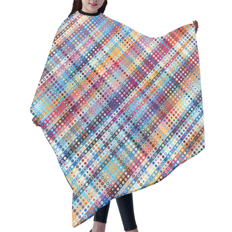 Personality  Geometric Abstract Pattern. Hair Cutting Cape