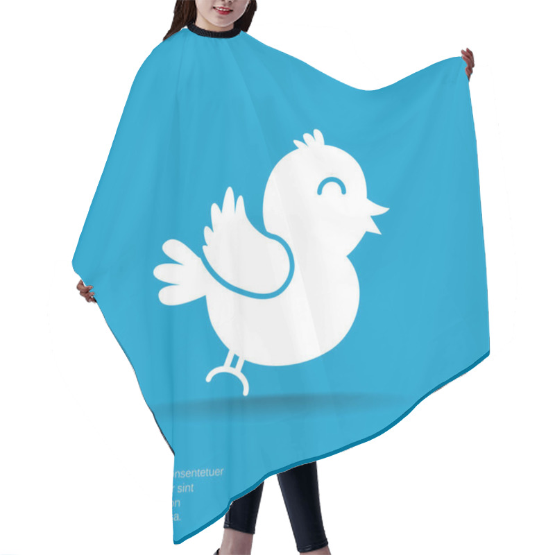 Personality  Web Bird Icon Hair Cutting Cape