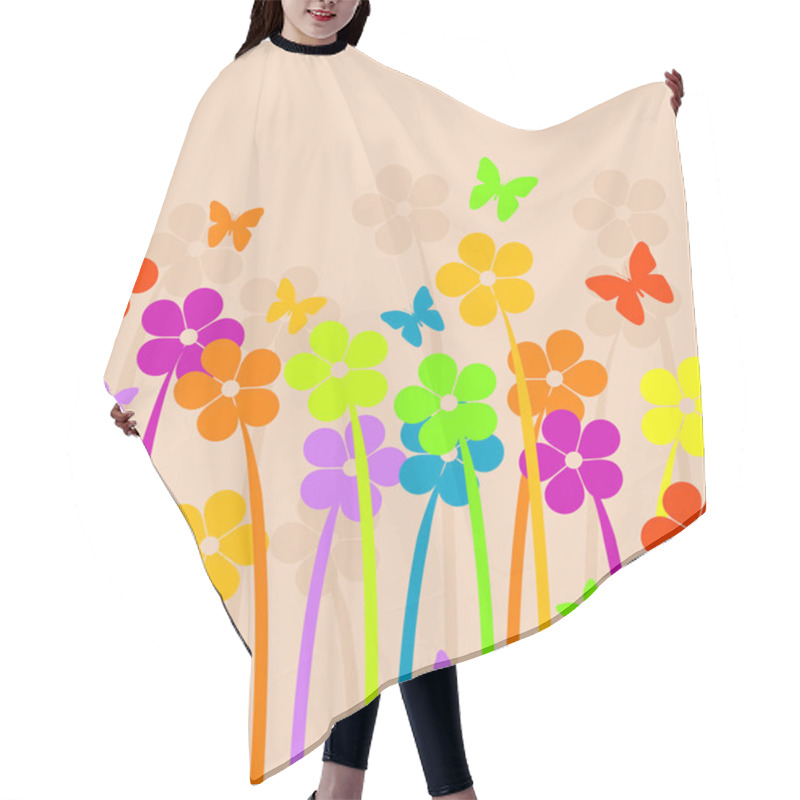 Personality  Spring Meadow Hair Cutting Cape