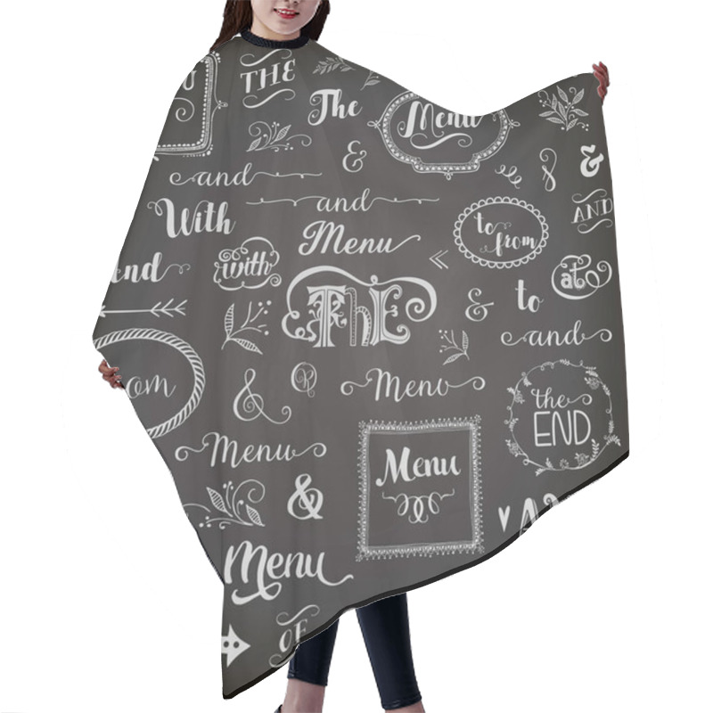 Personality  Catchwords On Blackboard  Hair Cutting Cape