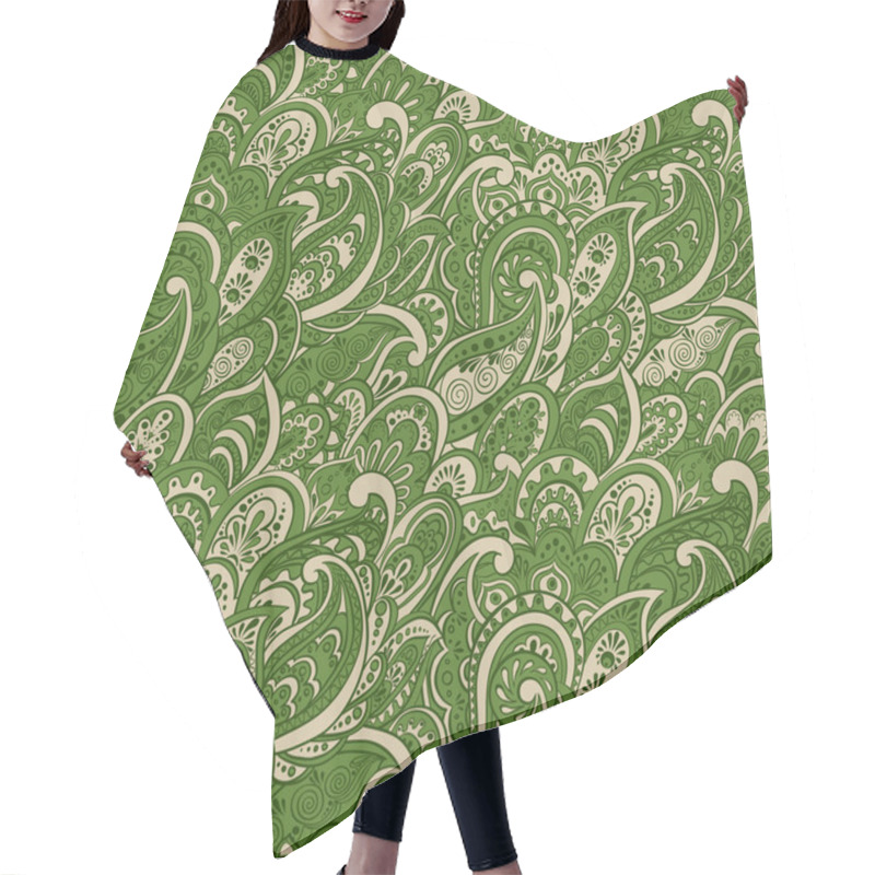 Personality  Indian Paisley Pattern Hair Cutting Cape